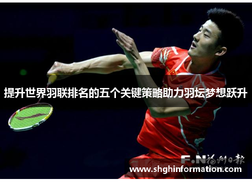 提升世界羽联排名的五个关键策略助力羽坛梦想跃升